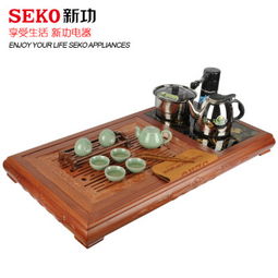 典雅與實用的融合 新功seko三合一紅堅木茶盤套裝評測